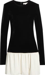 WAYF Maddie Long Sleeve Minidress