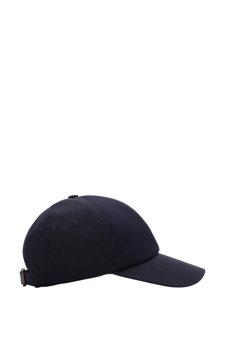 Burberry Tropical Gabardine Knight Baseball cap, Alternate, color, Navy
