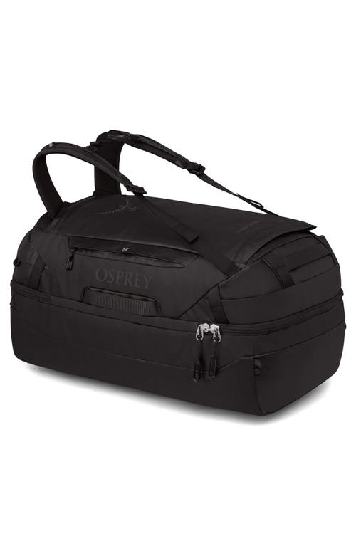 Osprey Transporter 70-liter Squffel Duffle Luggage In Raven Black/black