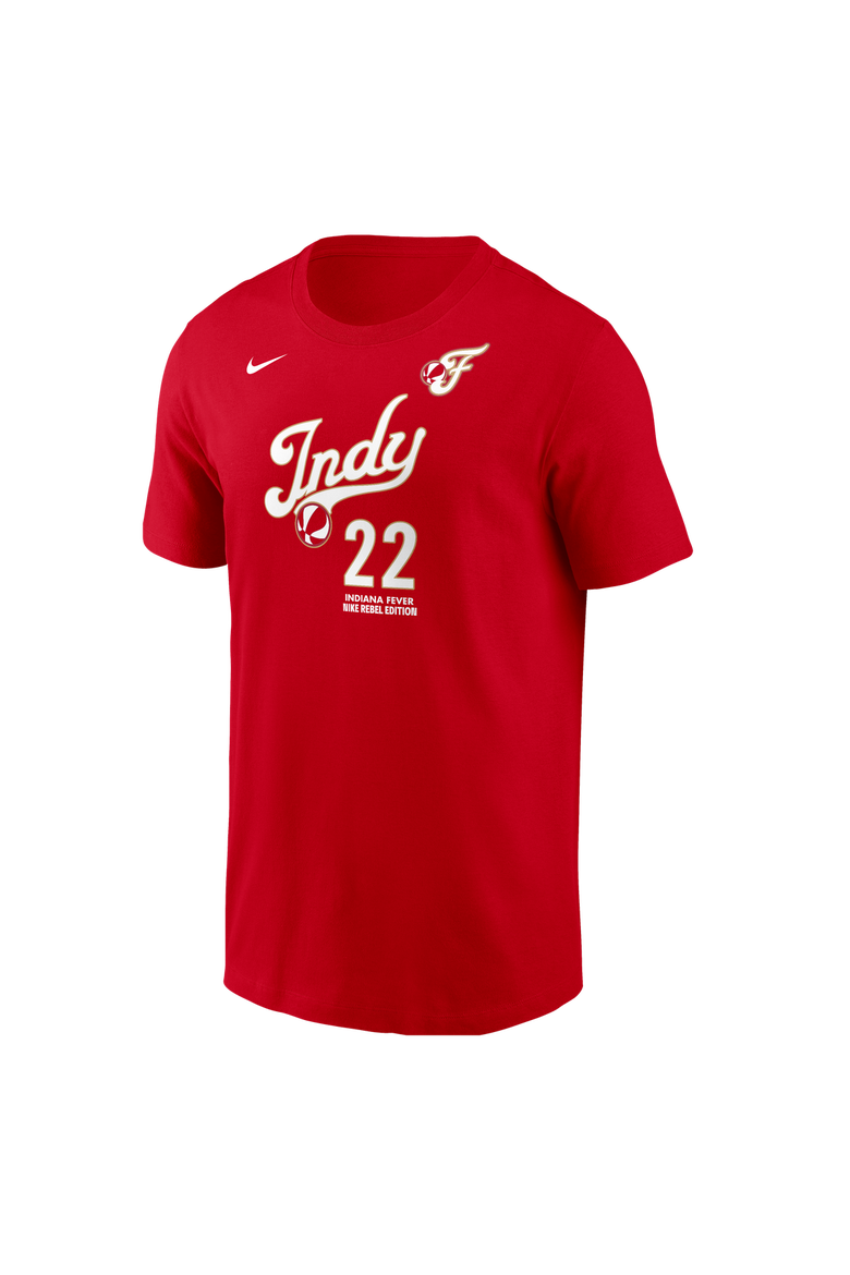 Men's Nike Caitlin Clark Red Indiana Fever Name & Number Rebel Edition T-Shirt, Alternate, color, Red