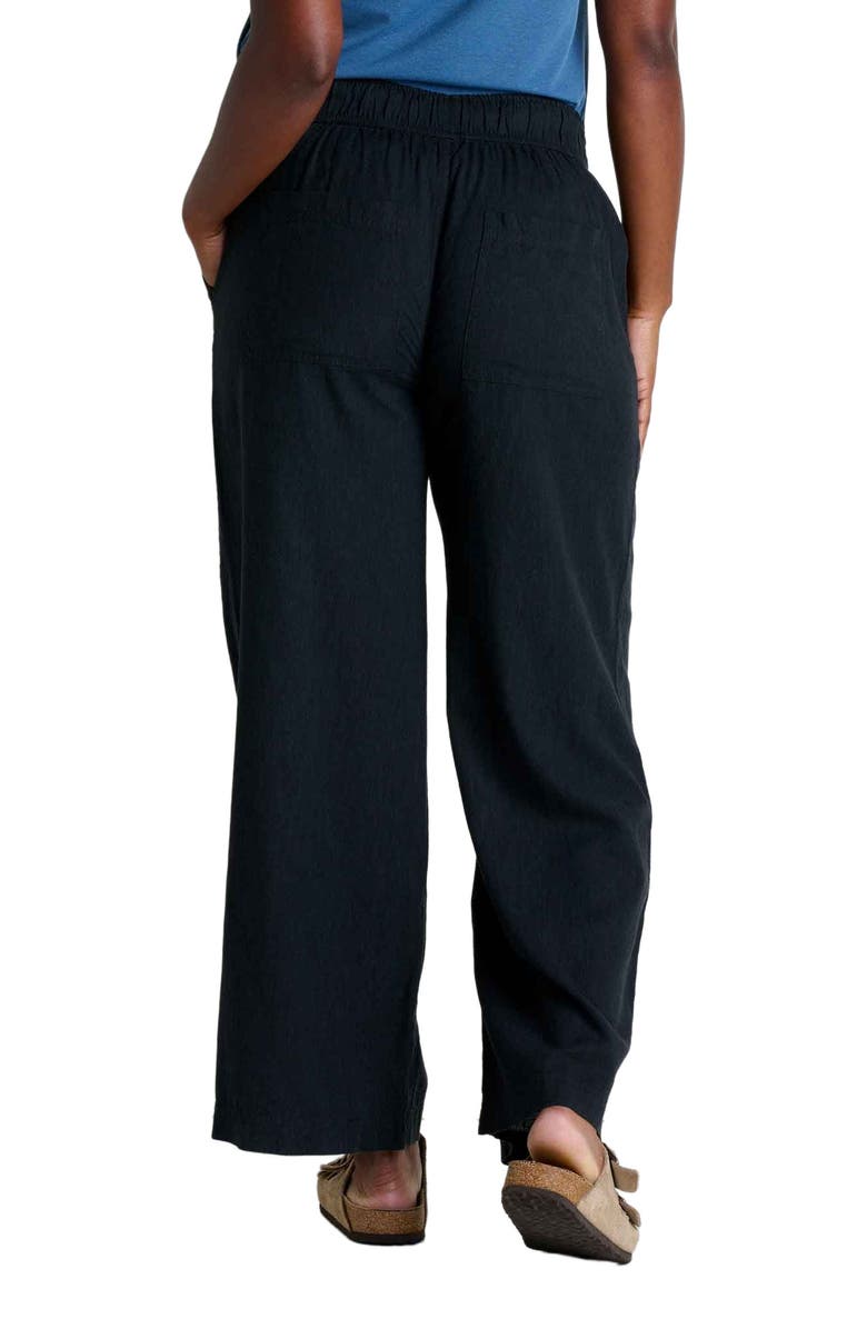 Toad & Co Women's Taj Hemp Wide Leg Pant, Alternate, color, Black