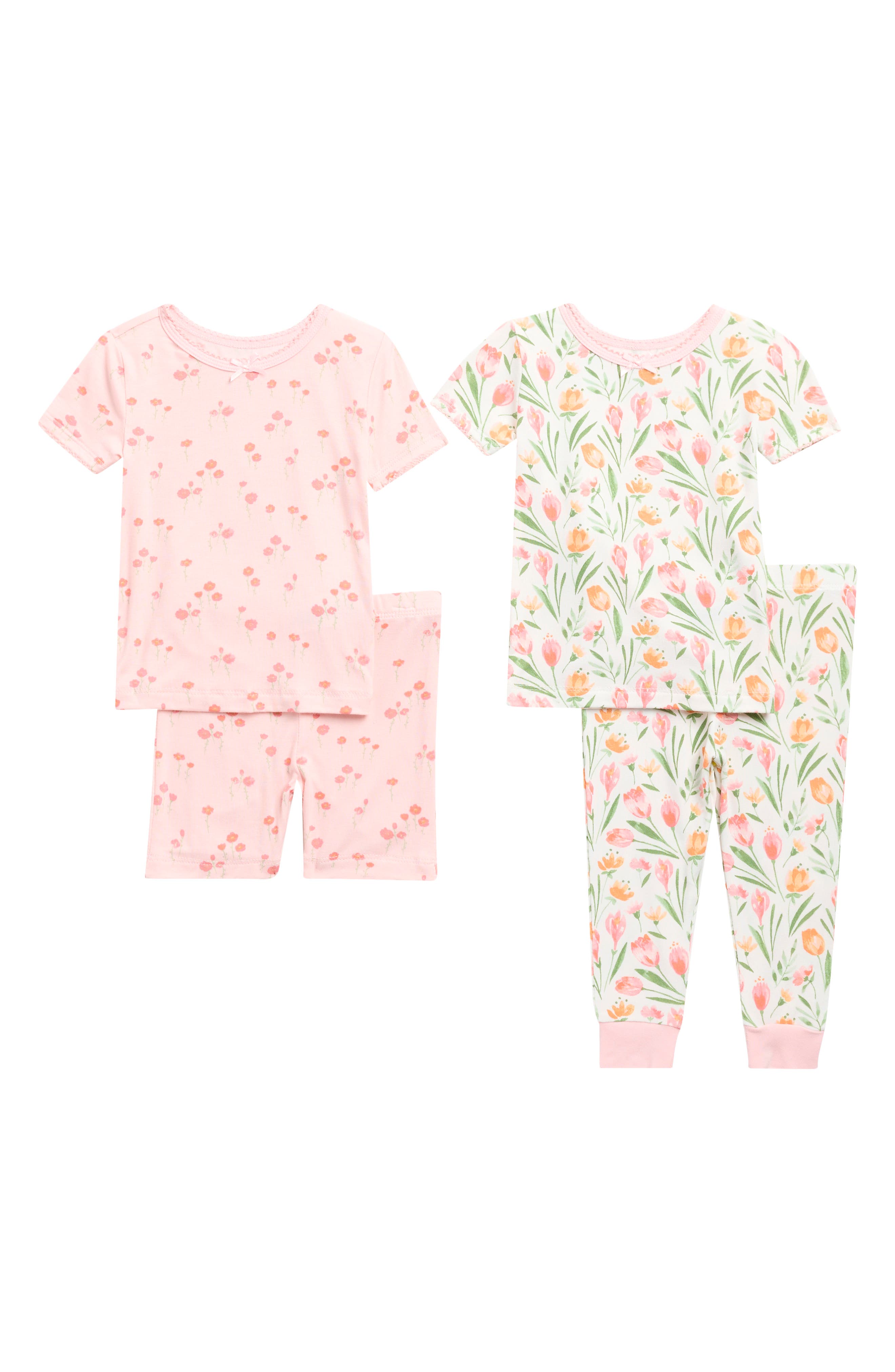 Little Me 2-Pack Tulip Stretch Pajamas Set