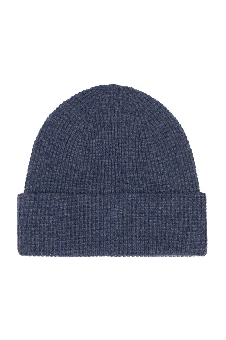 Spa Thermal Knit Beanie, Alternate, color, Rustic Navy Hthr