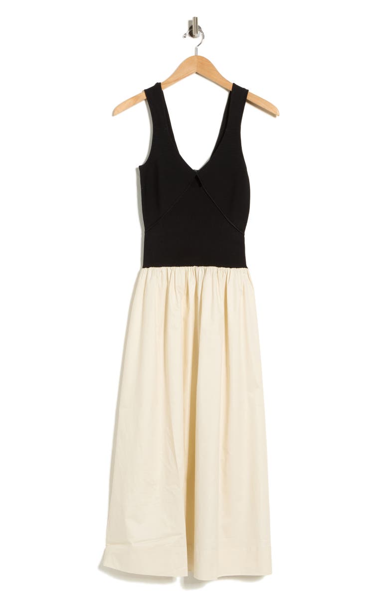 Rails Raquel Mixed Media Dress, Main, color, Black Ivory