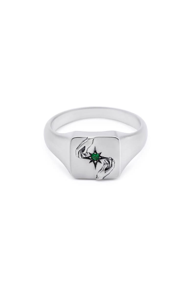 Silver Oracle Ring, Main, color, SILVER