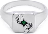 Serge DeNimes Silver Oracle Ring