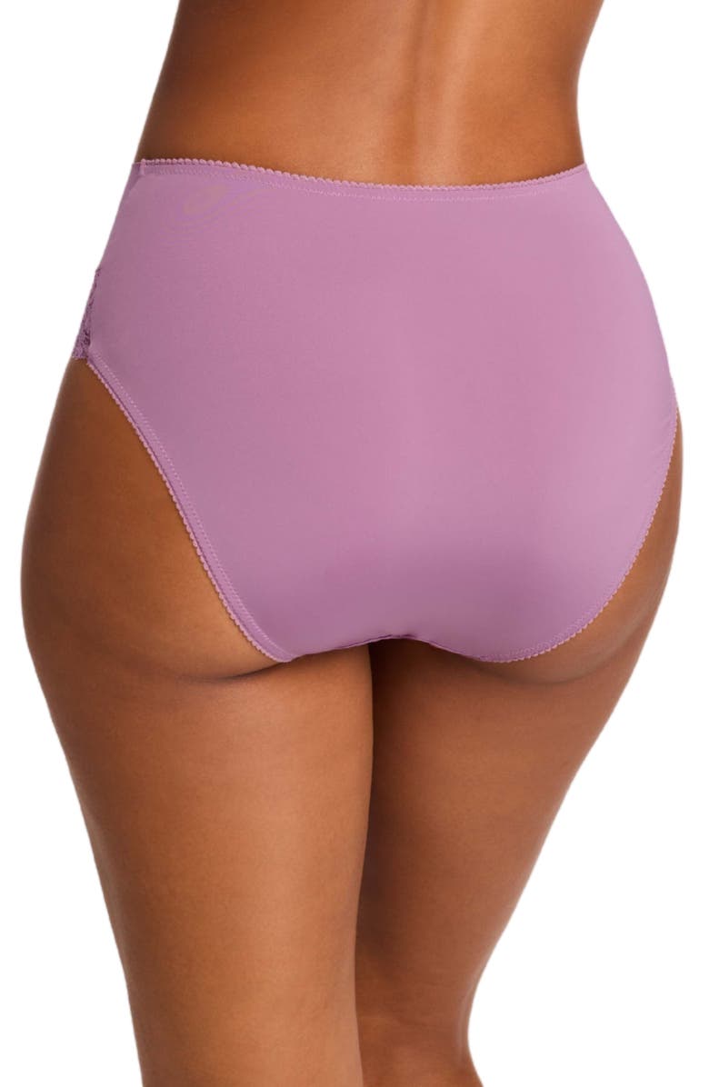 Montelle Intimates Berry Garden Lace Trim High Cut Briefs, Alternate, color, 