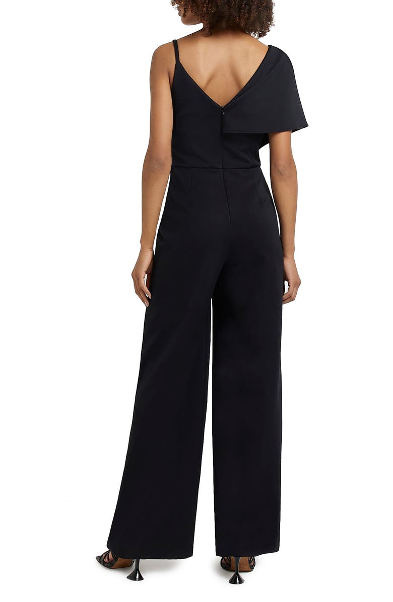 River Island Drape Asymmetric Wide Leg Jumpsuit, Alternate, color, 