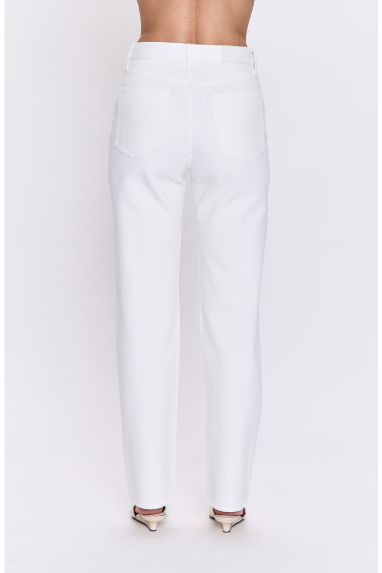 Cassie High Rise Straight Leg Jeans, Alternate, color, PAPER WHITE