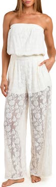 Sunshine 79 Celestial Petals Open Stitch Cover-Up Jumpsuit