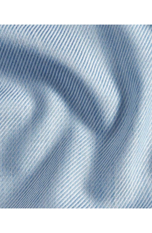 David Donahue Solid Sport Shirt In Blue
