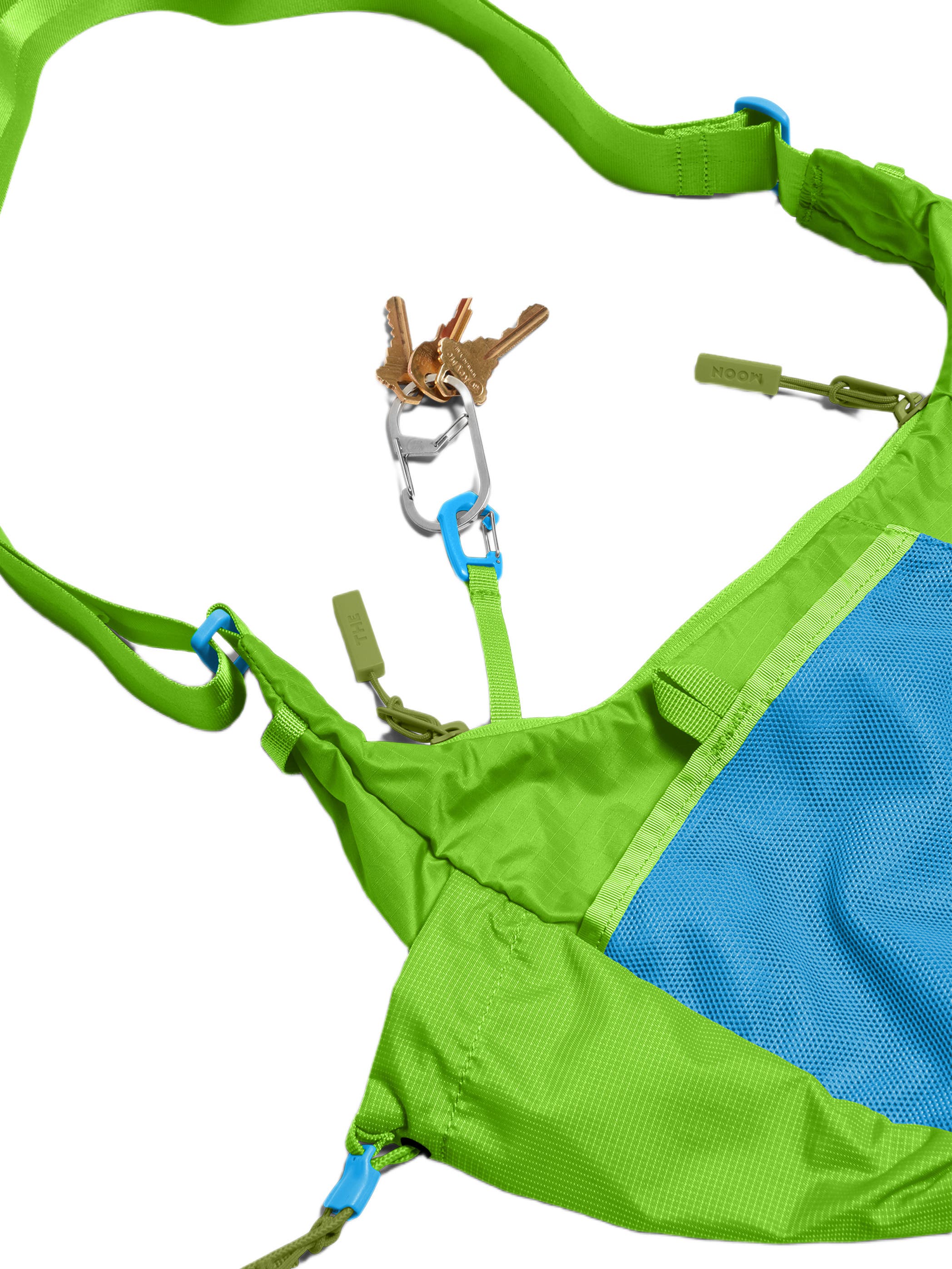 Baboon to the Moon Crescent Crossbody Bag, Alternate, color, Lime Breeze