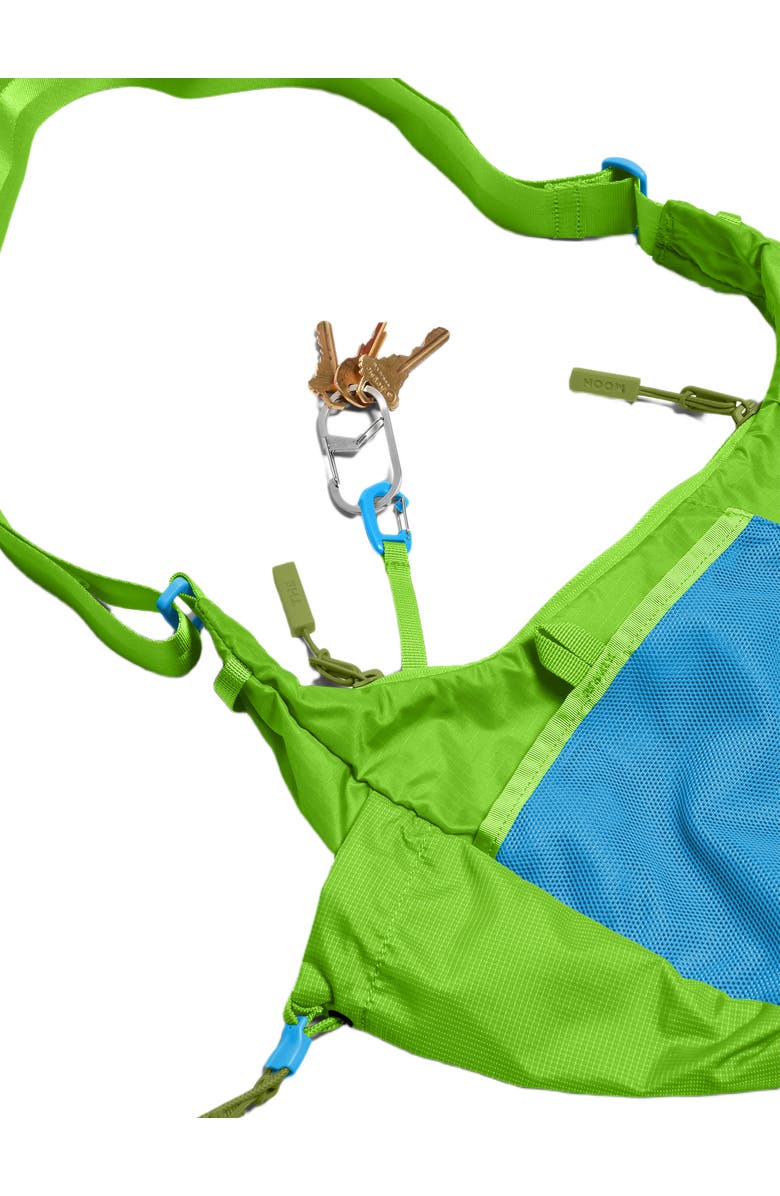Baboon to the Moon Crescent Crossbody Bag, Alternate, color, Lime Breeze