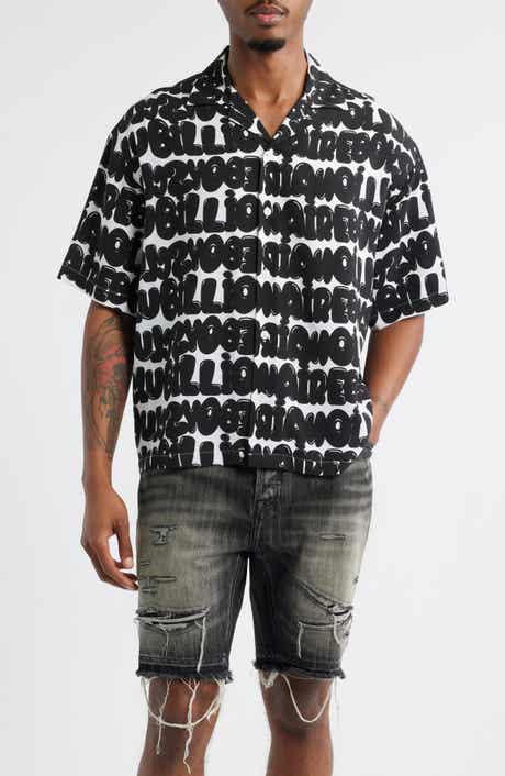 Billionaire Boys Club BB Billi Allover Logo Print Camp Shirt