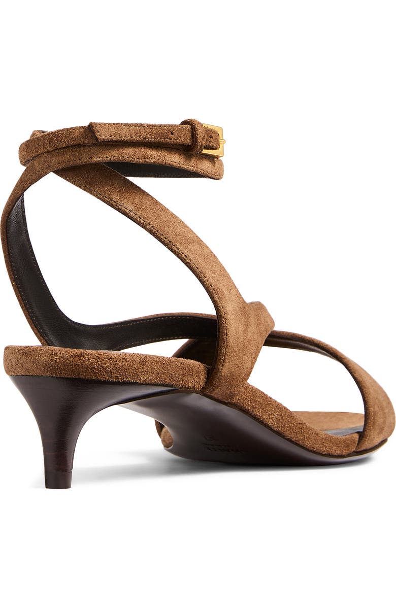 Khaite Liria Ankle Strap Sandal, Alternate, color, Dattero
