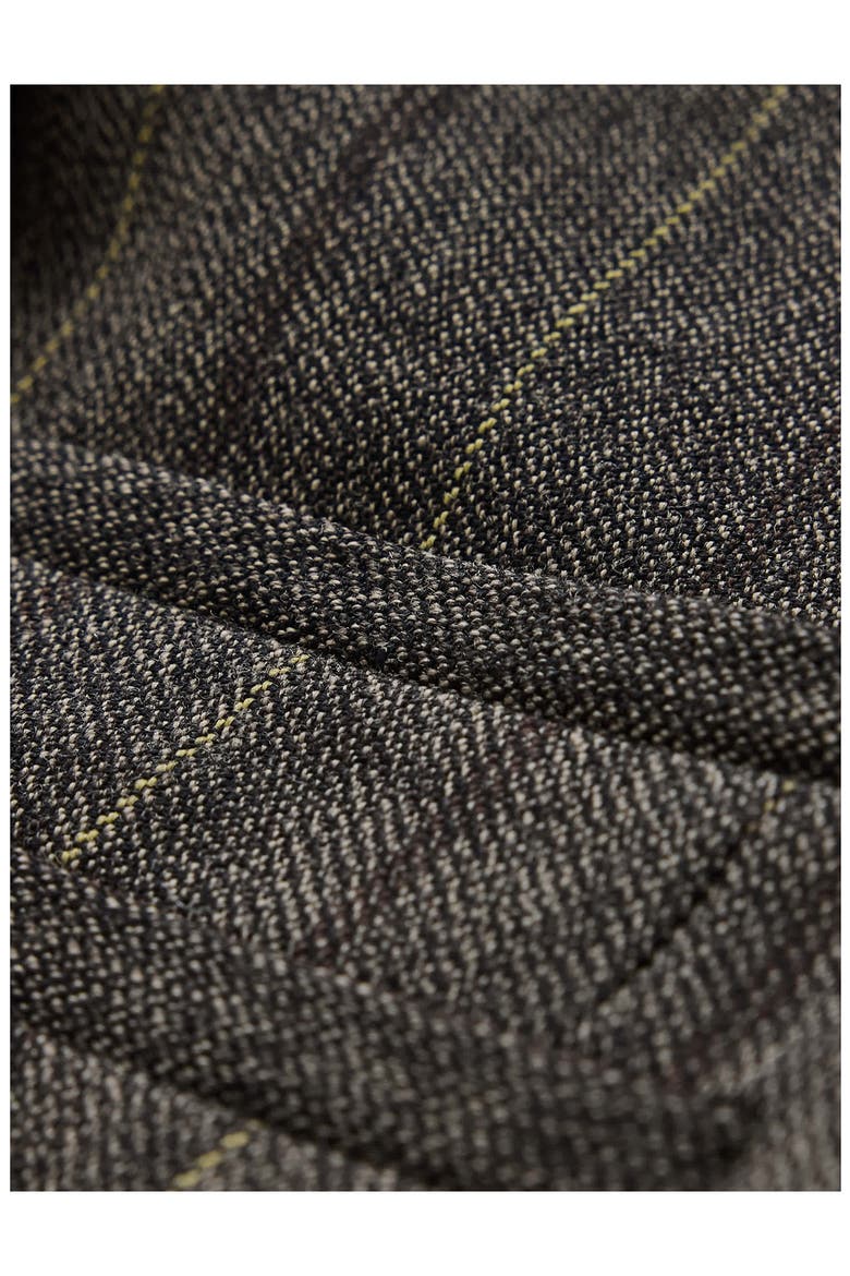 Silo Stripe Wool Blazer, Alternate, color, DARK BROWN