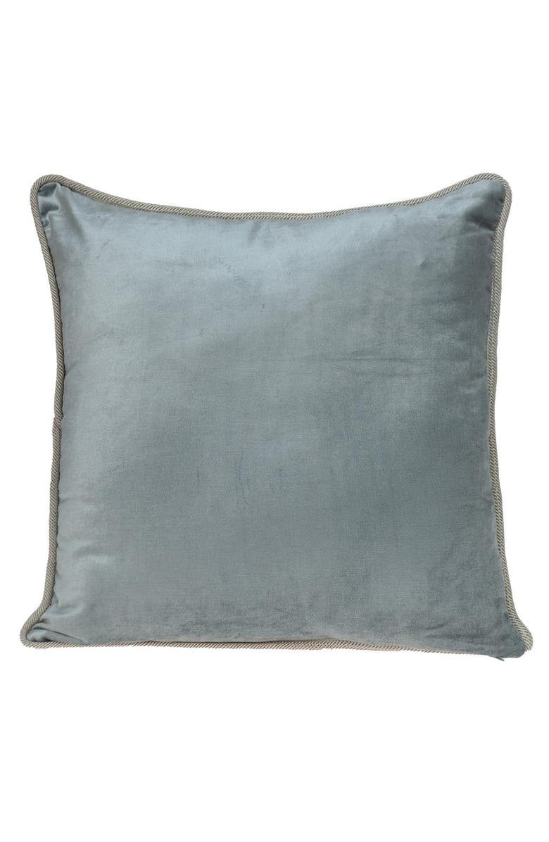 PARKLAND COLLECTION Maia Transitional Olive Throw Pillow, Alternate, color, Olive