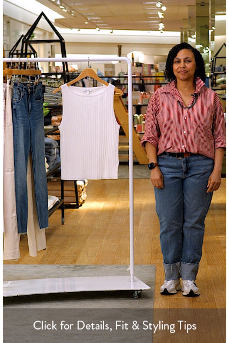 Bateau Neck Rib Tank video