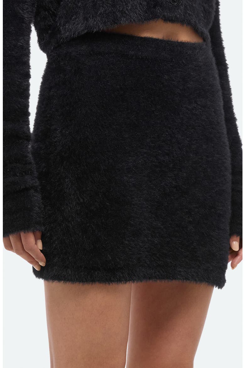 Eyelash Miniskirt, Alternate, color, BLACK