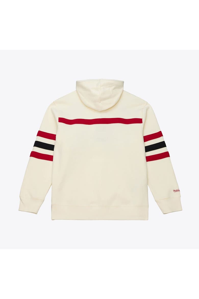 Men's Mitchell & Ness Cream Philadelphia 76ers Hardwood Classics 76 Originals Collection Head Coach Hoodie, Alternate, color, Cream