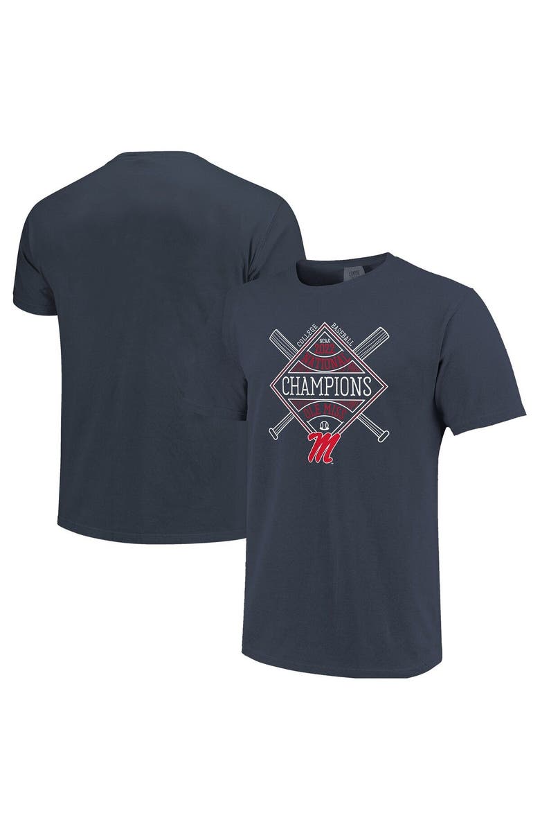 IMAGE ONE Women's Navy Ole Miss Rebels 2022 NCAA Men's Baseball College World Series Champions T-Shirt, Main, color, 