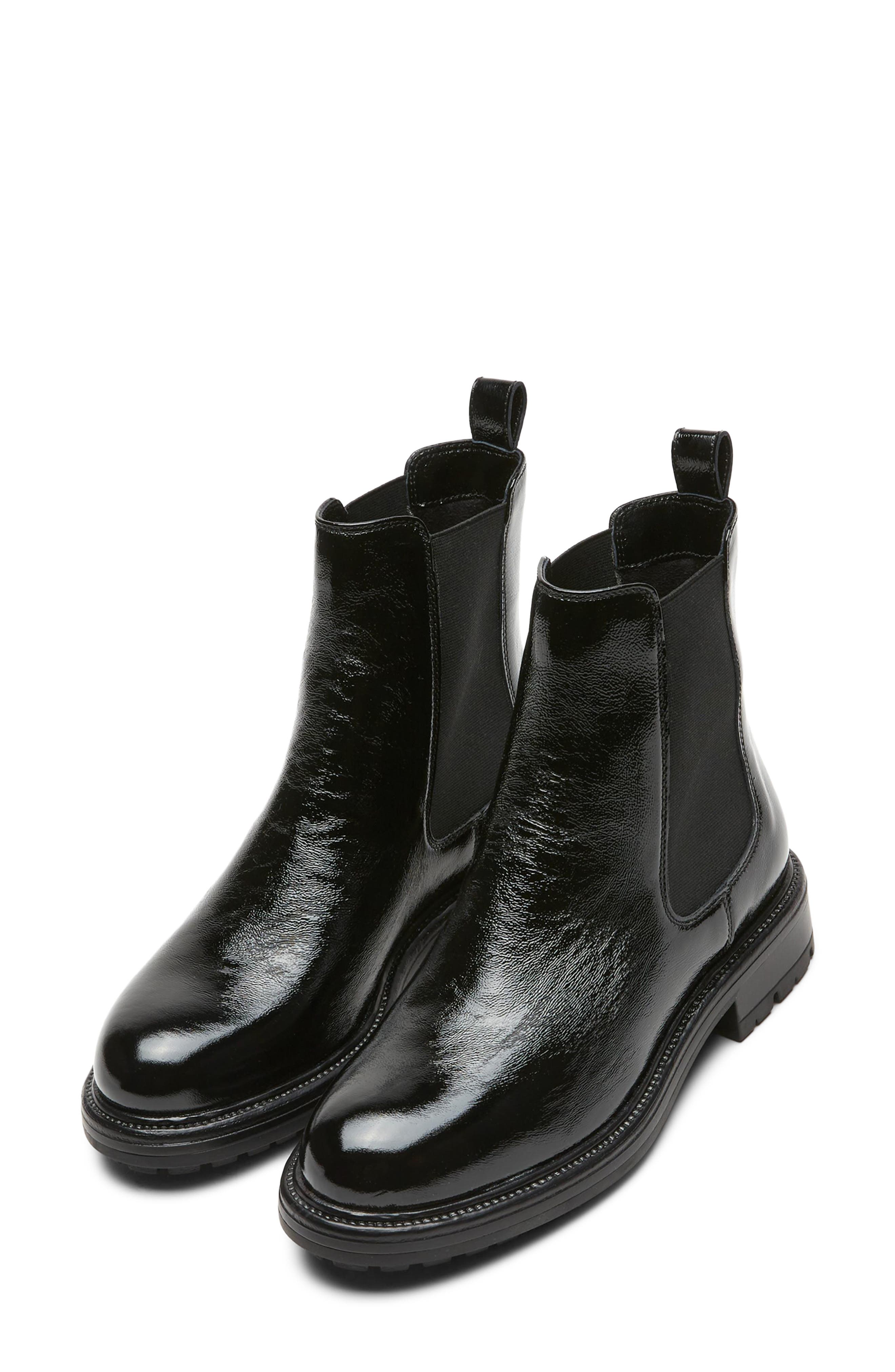 Wake Leather Chelsea Boot, Alternate, color, BLACK PATENT