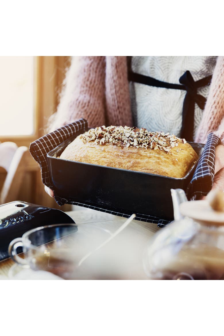 Bread Loaf Baker With Lid, Alternate, color, Linen