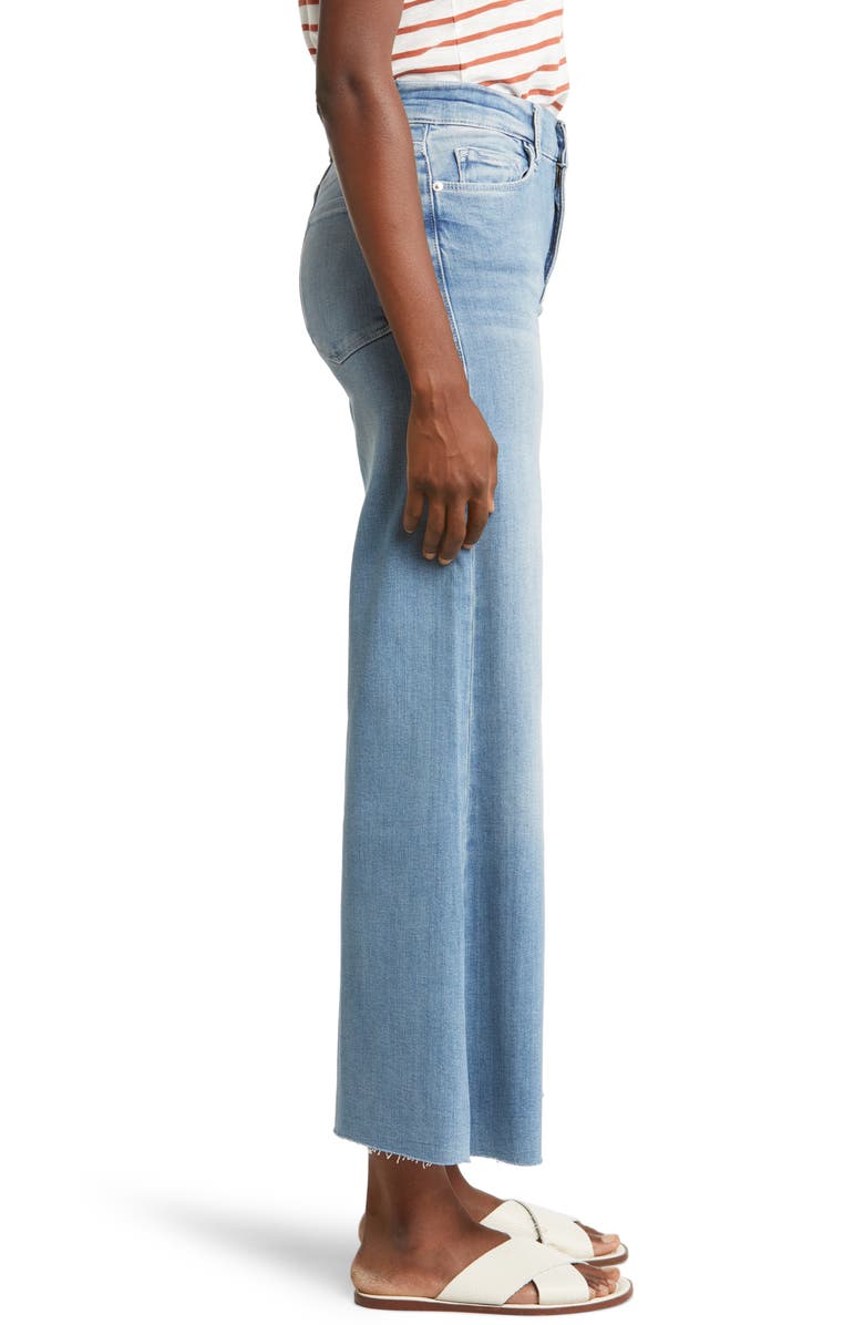 FRAME Le Palazzo Raw Hem Ankle Wide Leg Jeans, Alternate, color, 