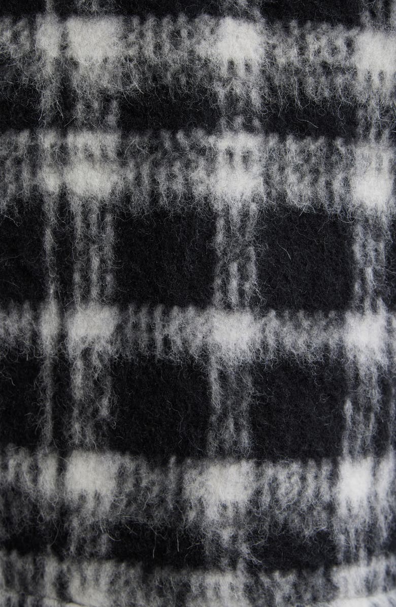 RtA Parlan Pixel Cross Graphic Plaid Shacket, Alternate, color, Black Pixel Cross