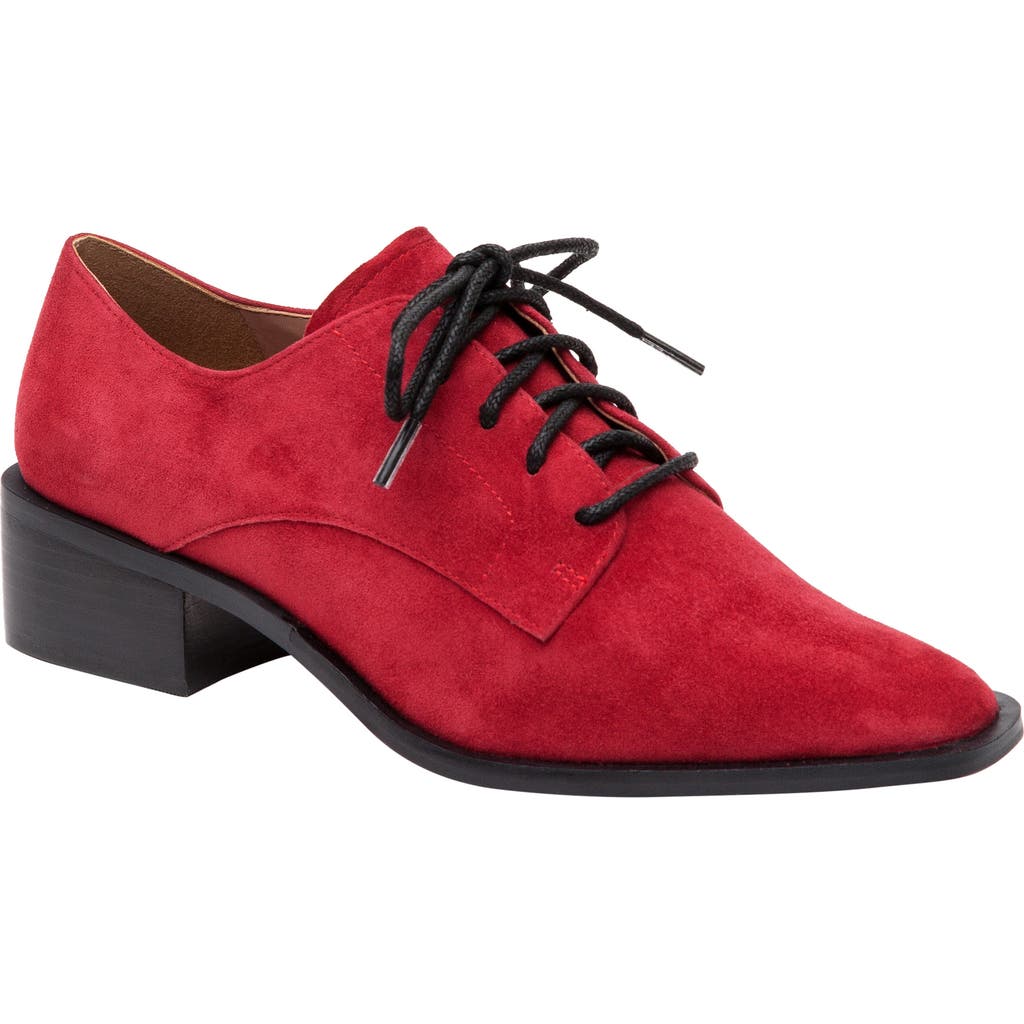 Linea Paolo Moritz Lace-up Pump In Dark Red