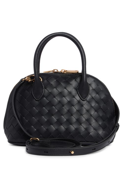 Sam Edelman Margo Mini Woven Satchel Bag In Black
