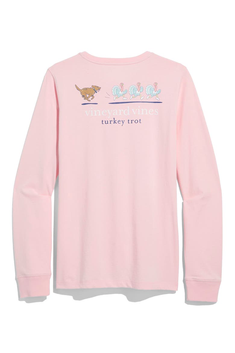 Long Sleeve Pocket Graphic Tee, Alternate, color, FLAMINGO