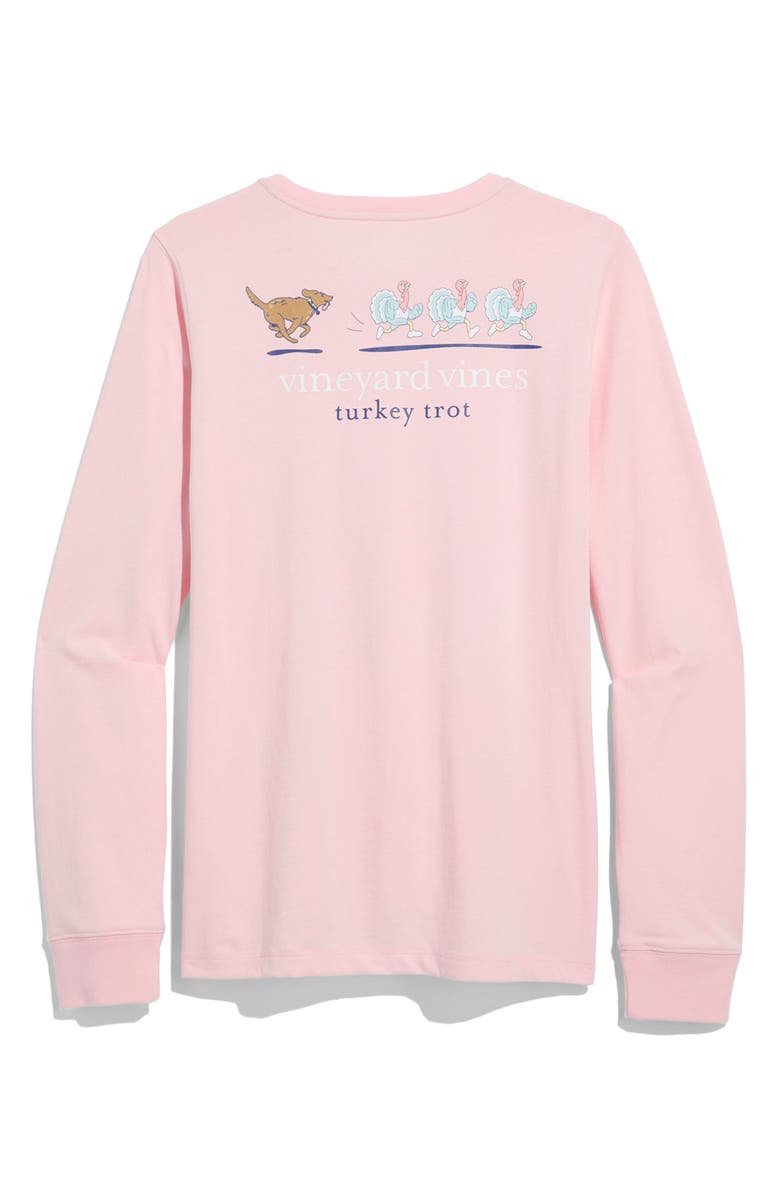 vineyard vines Long Sleeve Pocket Graphic Tee, Alternate, color, Flamingo