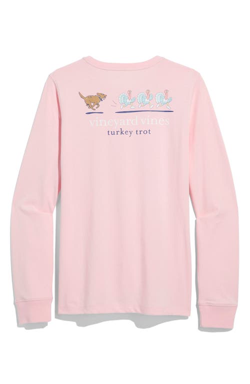 Vineyard Vines Long Sleeve Pocket Graphic Tee In Pink