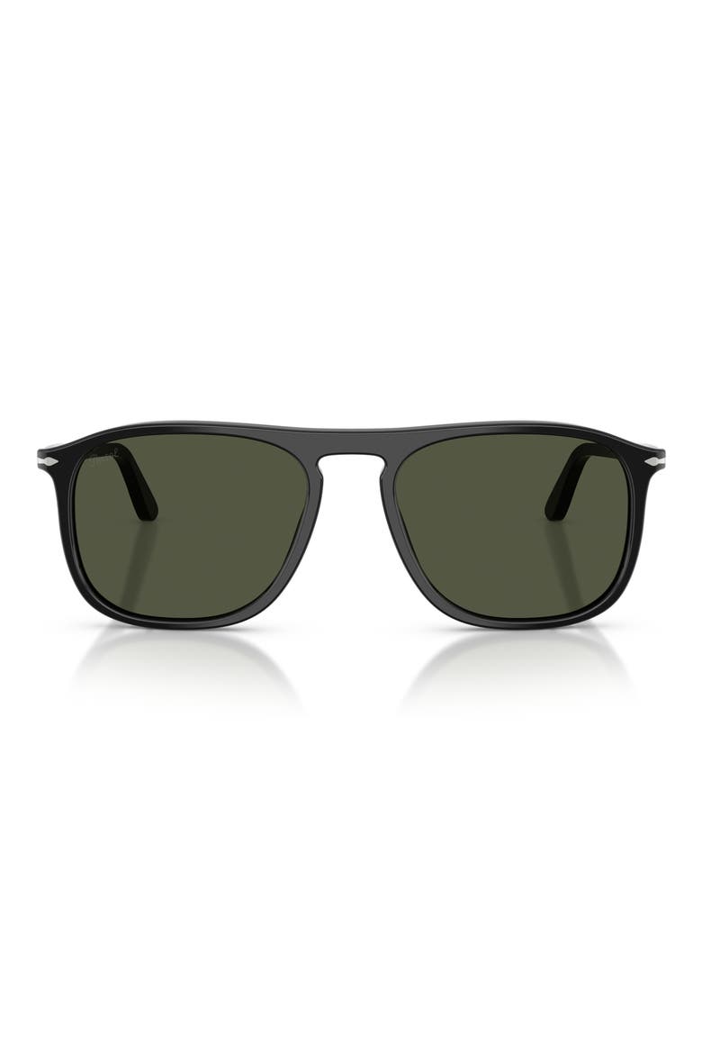 54mm Square Sunglasses, Main, color, BLACK / GREEN