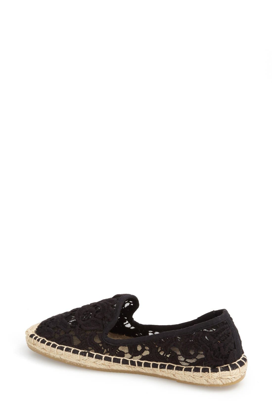 Soludos Lace Espadrille Slip-On, Alternate, color, 