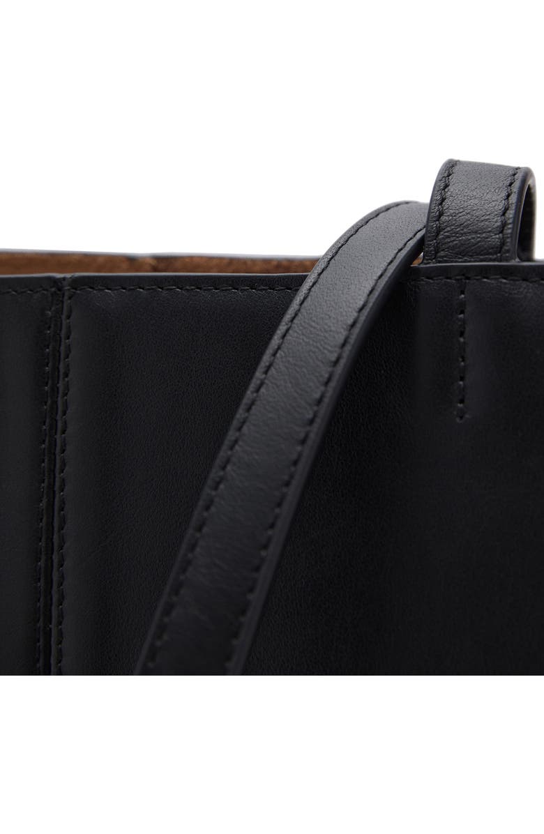 MANGO Leather Shopper Bag, Alternate, color,