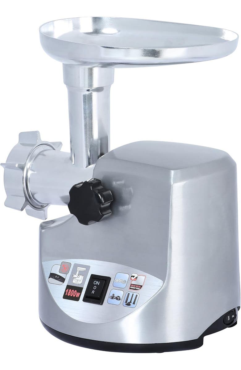 Brentwood Electric Meat Grinder, Alternate, color, Stainless Steel