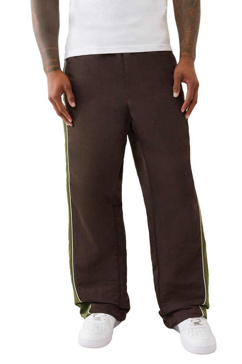 Colorblock Joggers, Main, color, DARK BROWN / KALAMATA