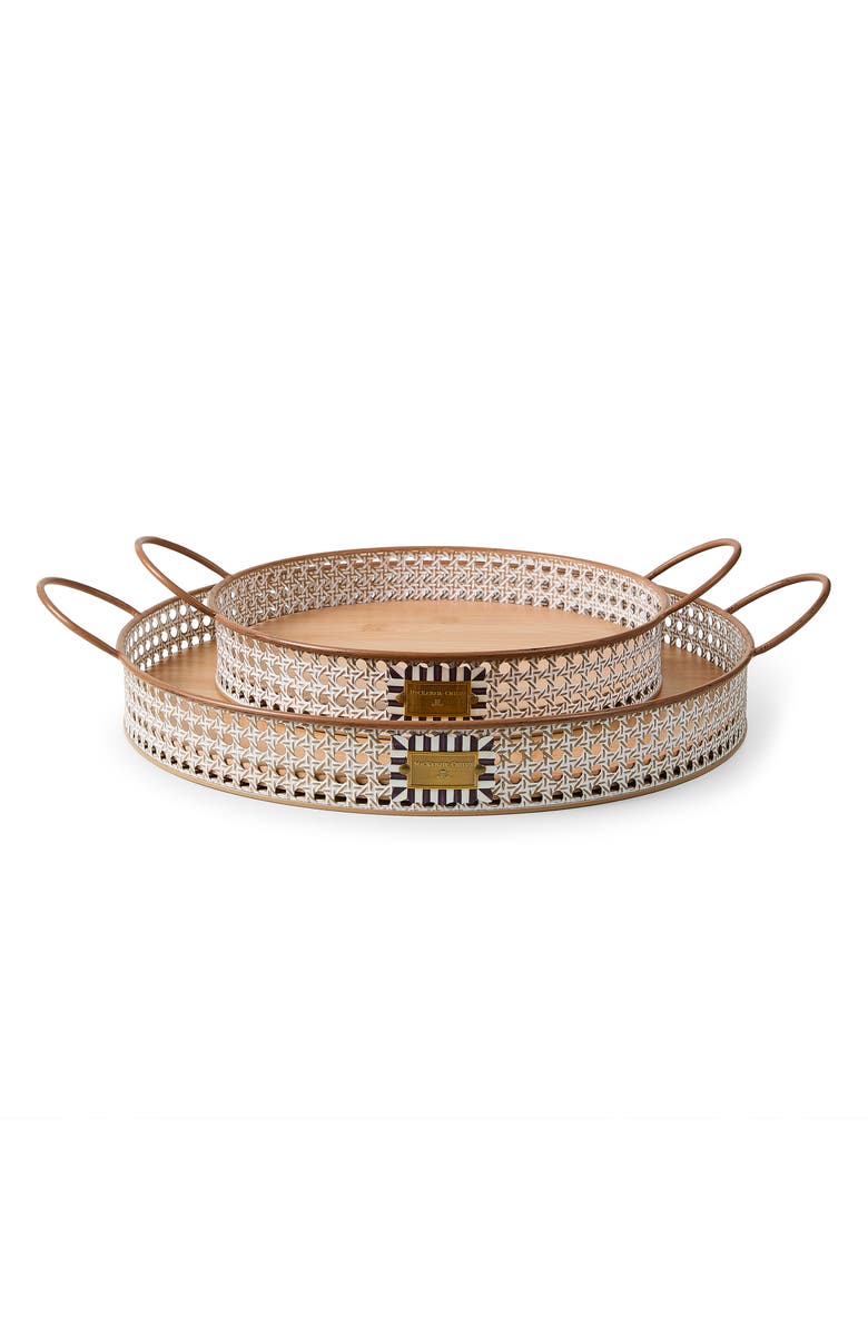 MACKENZIE CHILDS Cane Small Serving Tray, Alternate, color, Beige