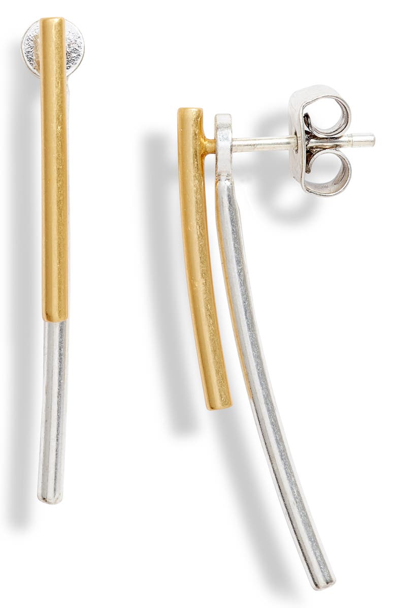 Madewell Stembend Ear Jackets, Main, color, Mixed Metal