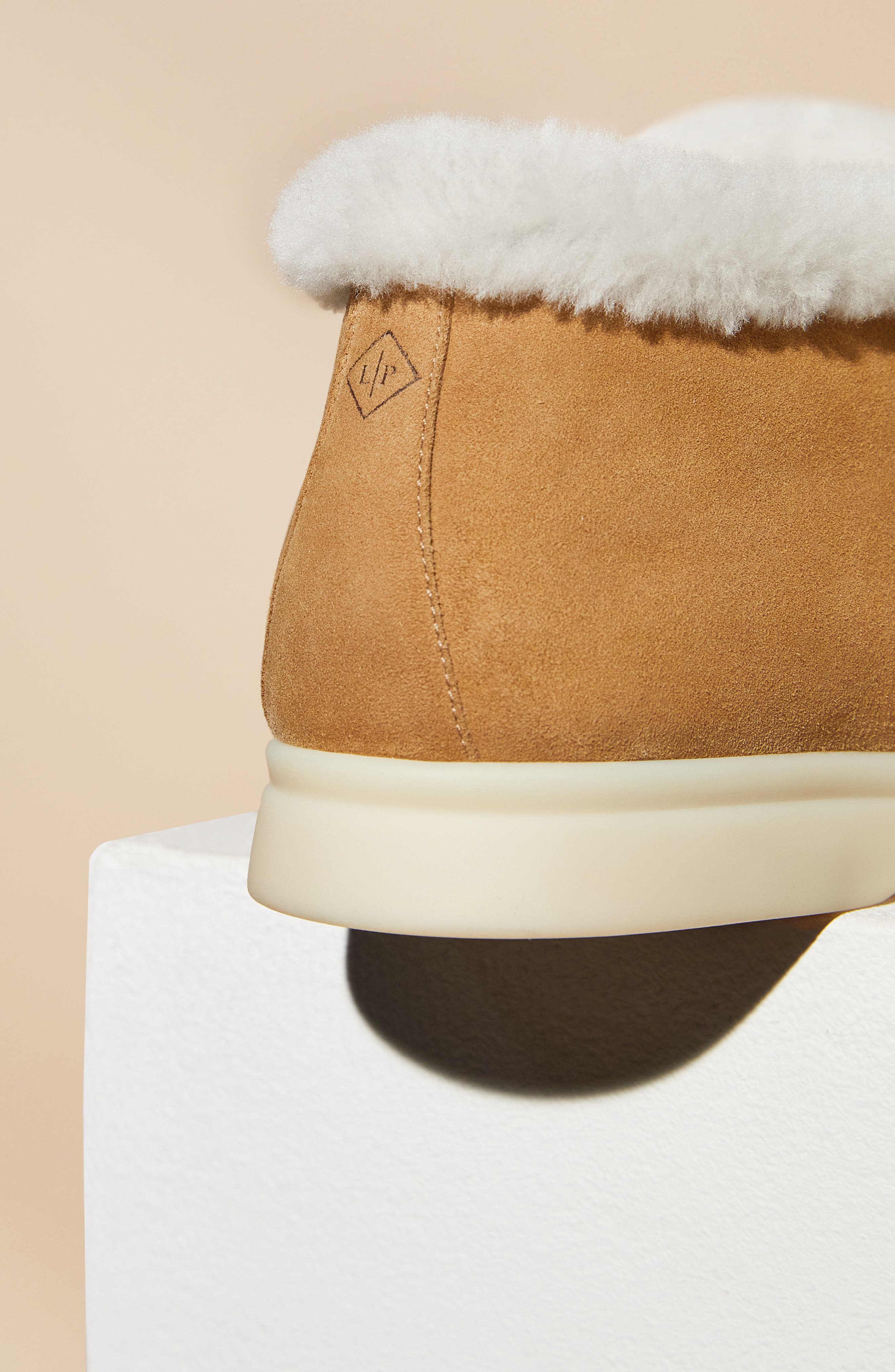 Loro Piana Open Walk Genuine Shearling Bootie, Alternate, color, 