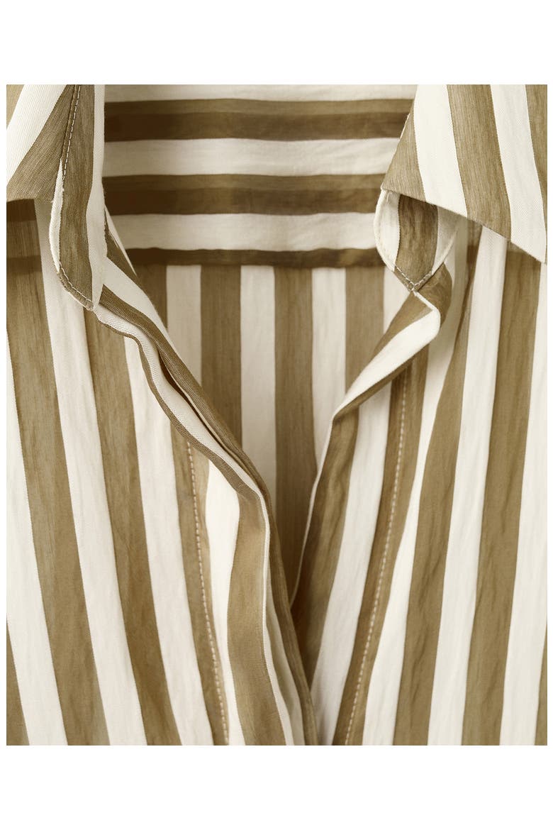 Stripe Woven Shirt, Alternate, color, KHAKI
