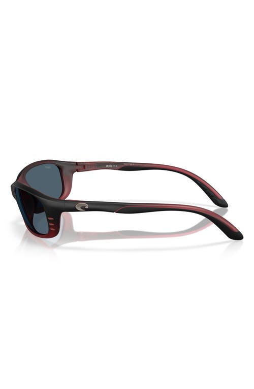 Costa Del Mar 59mm Wraparound Sunglasses In Red Sky/gray 580p