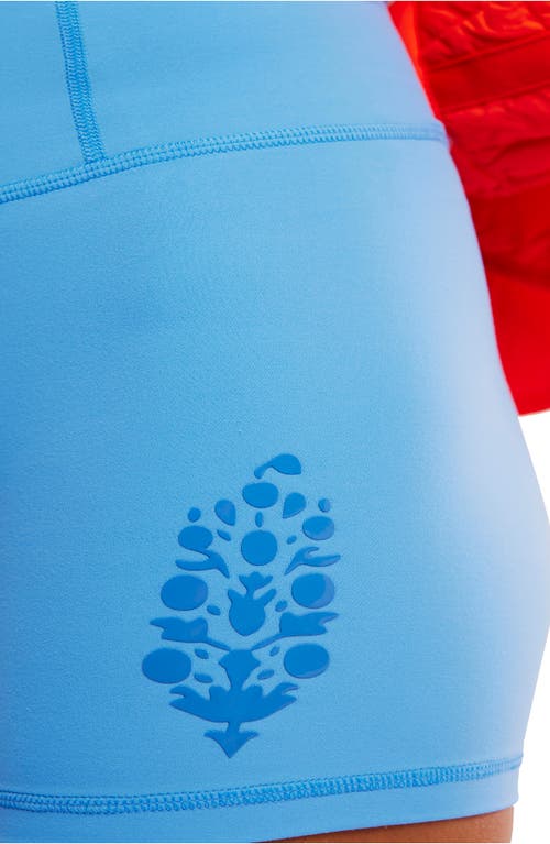 Free People Never Better Logo Bike Shorts In Animal Print