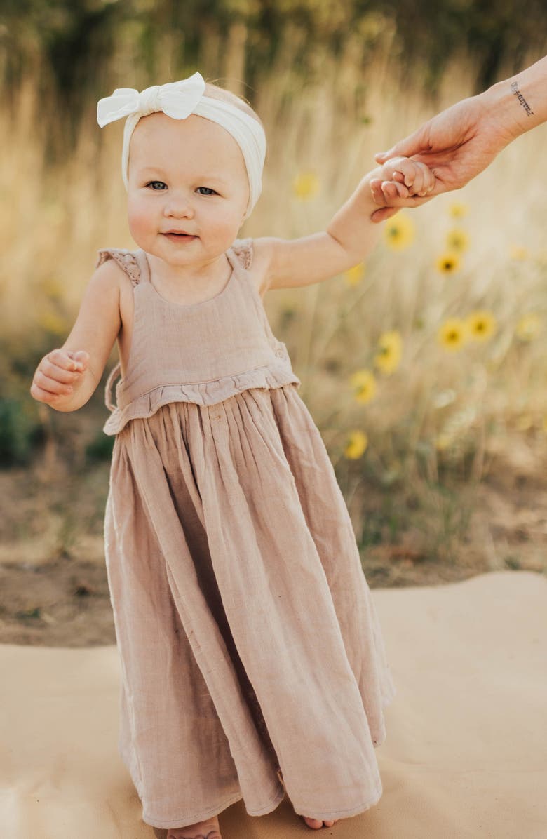 Baby Bling Knotted Bow Headband, Alternate, color, White
