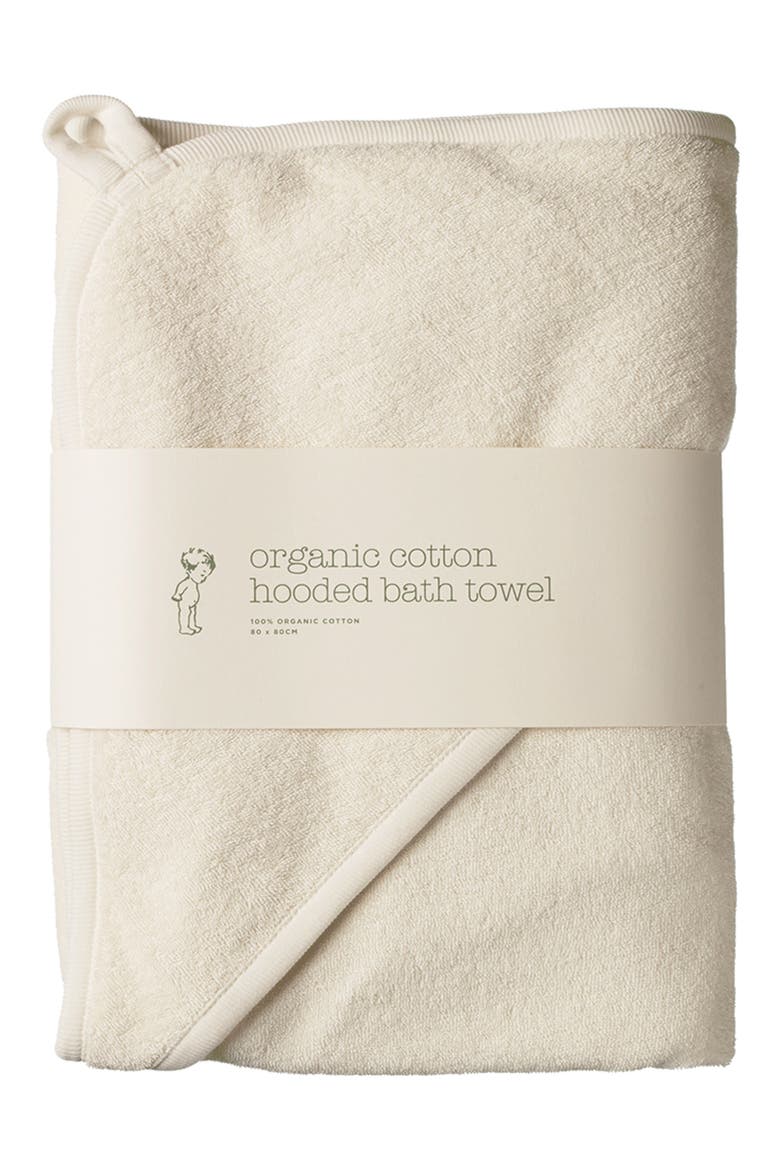 Organic Cotton Hooded Towel, Alternate, color, NATURAL
