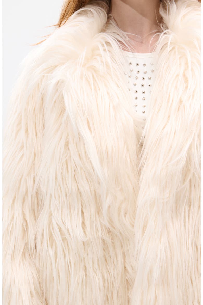 Breckenridge Faux Fur Jacket, Alternate, color, CREAM