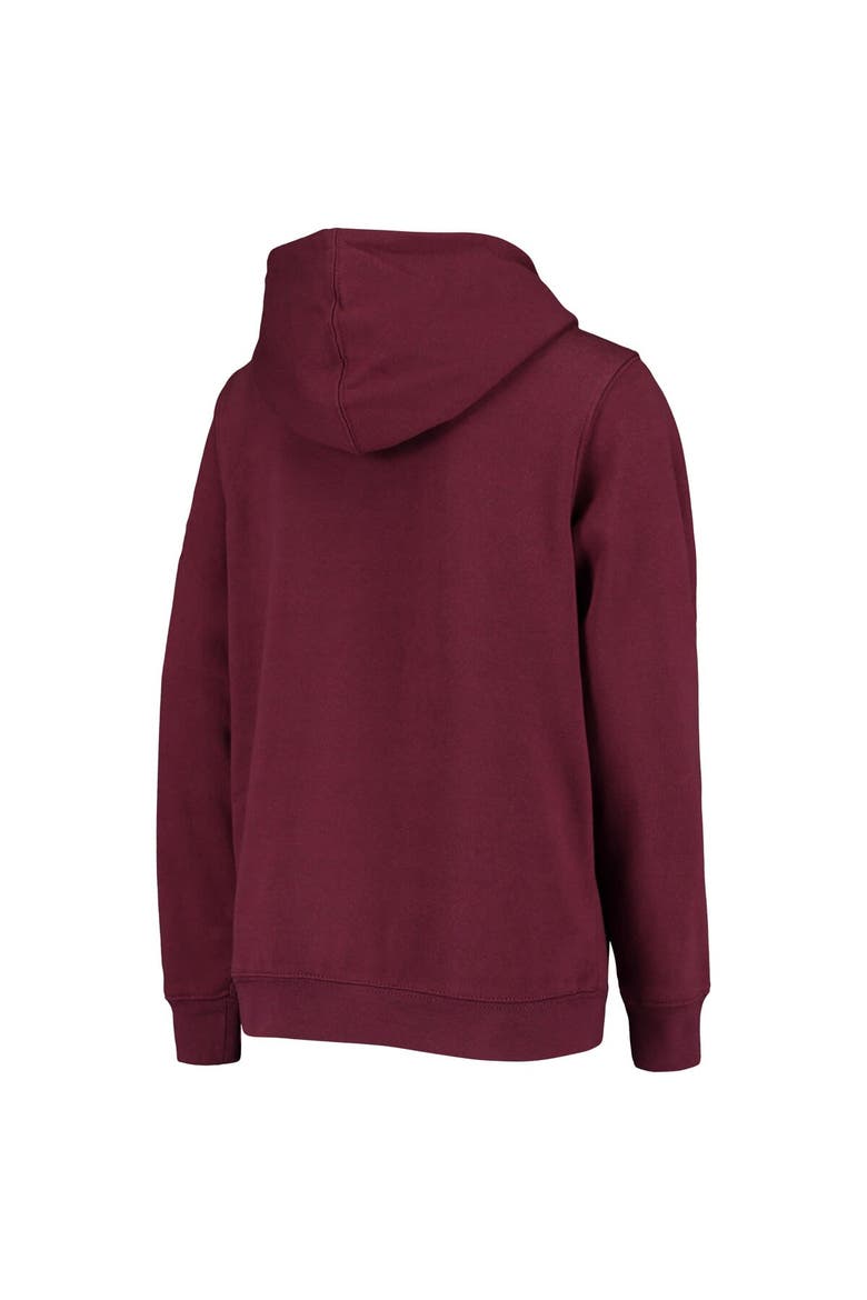 Youth Maroon Mississippi State Bulldogs Big Logo Pullover Hoodie, Alternate, color, Maroon