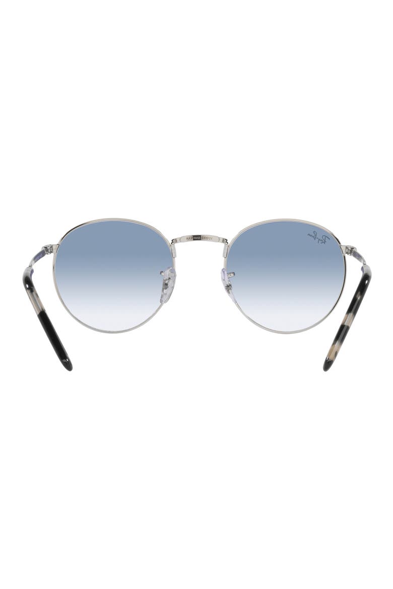 New Round 50mm Phantos Sunglasses, Alternate, color, SILVER
